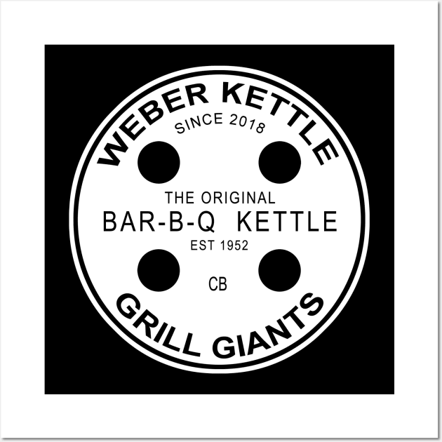 Grill Giants Front Print White Wall Art by Grill Giants